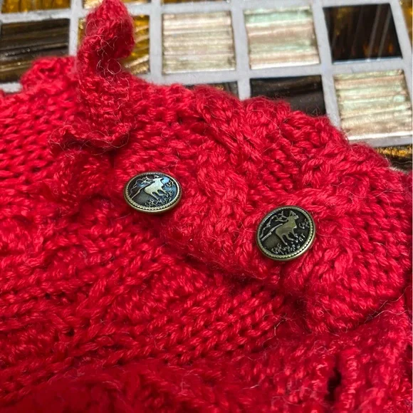 Ralph Lauren Reindeer Cable Sweater Dress - Picture 6 of 8